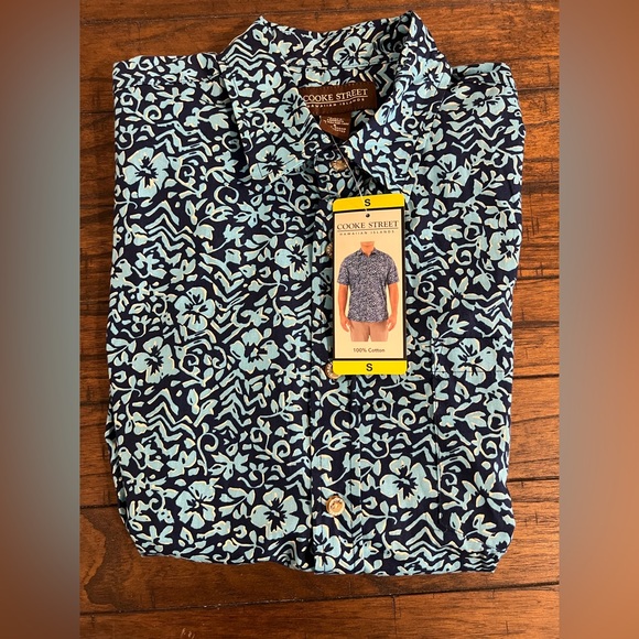 𐙚 Cooke Street Honolulu Men’s Hawaiian Button Down Small - Picture 1 of 3